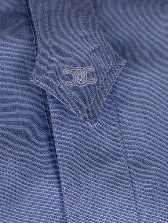 26FW 셀린느 코튼 포플린 셔츠 드레스 RR0RC2N91 07EU BLUE - CELINE