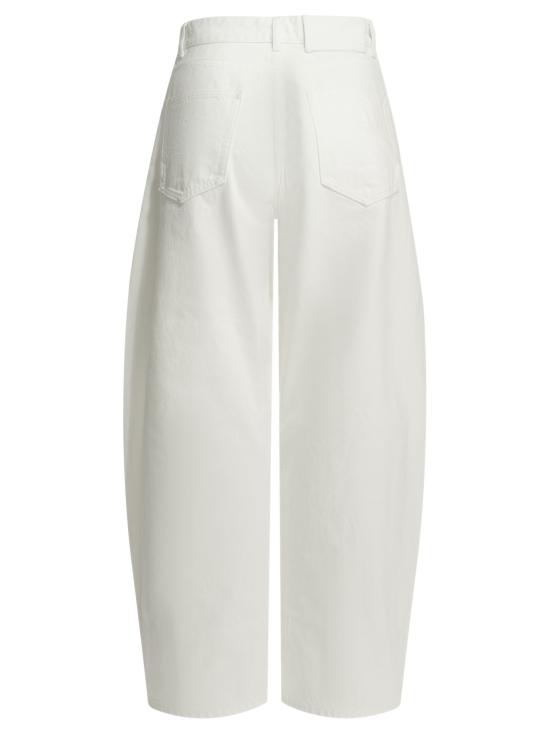 26FW 알라이아 스트레이트 팬츠 AA9P1406D027D000 WHITE - ALAIA