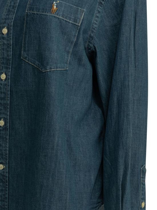 26FW 폴로 랄프로렌 데님 셔츠 211B17146001LAPIAWASH BLUE - POLO RALPH LAUREN