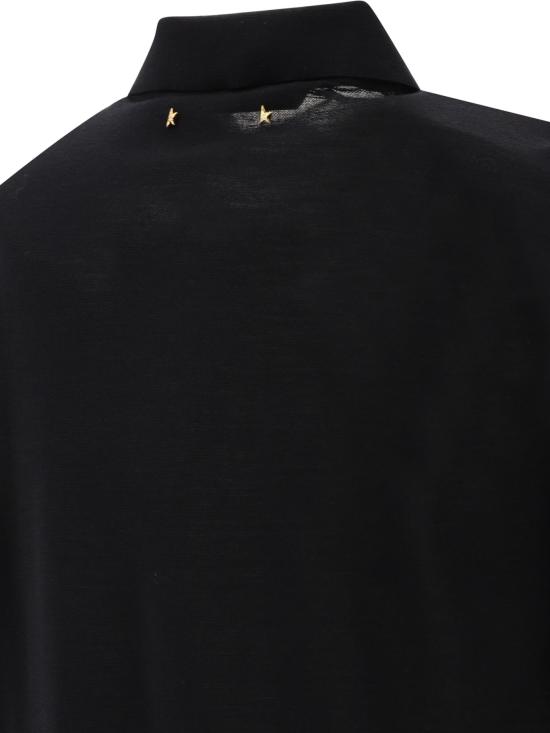 26FW 골든구스 폴로 티셔츠 GMP01412P00104190100 BLACK - GOLDEN GOOSE