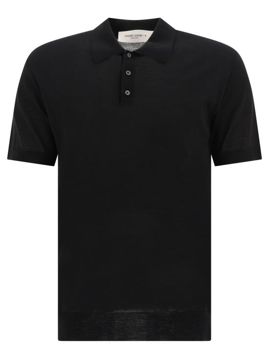 26FW 골든구스 폴로 티셔츠 GMP01412P00104190100 BLACK