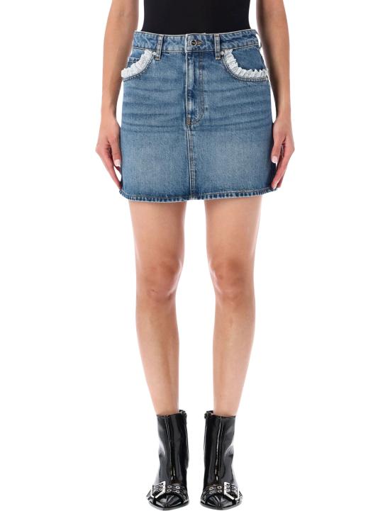 26FW 가니 데님 스커트 A109029111166 569 BLUE VINTAGE