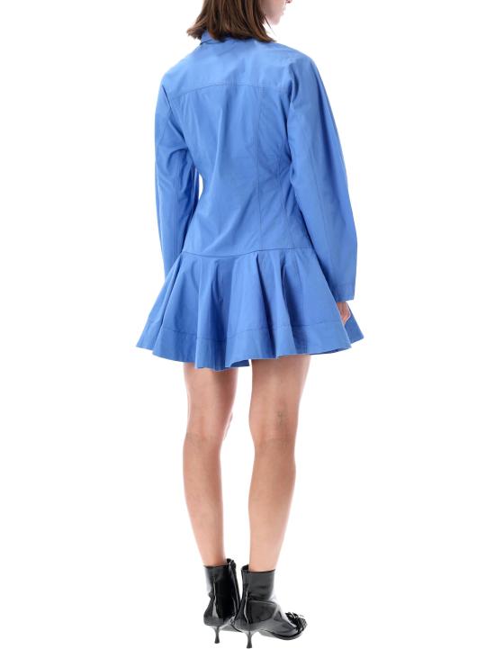 26FW 가니 미디 원피스 A103064510742 591 MARINA BLUE - GANNI