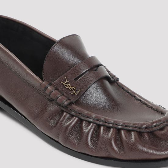 26FW 생로랑 매트 레더 서플 르 로퍼 83947125VAA 2128 BROWN - SAINT LAURENT