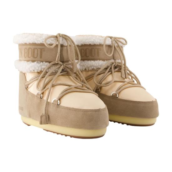 26FW 문부츠 아이콘 나일론 로우 부츠 80D1409910JL01 BEIGE - MOON BOOT