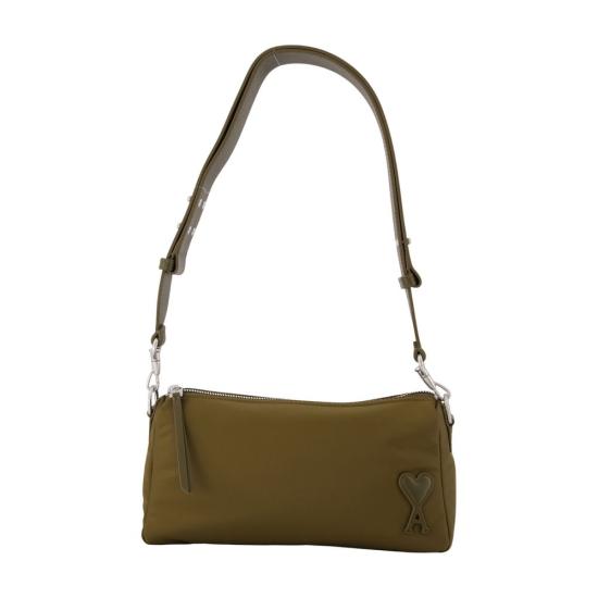 26FW 아미 톤온톤 하트 로고 나일론 캔버스 마르셀 백 ULL707AW0001A236 KHAKI