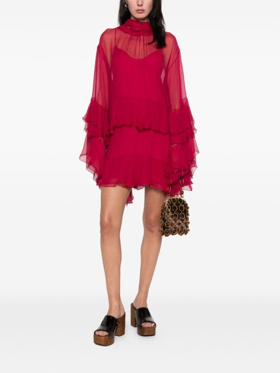 26FW 끌로에 미디 원피스 CH26SRO520016AZ RED - CHLOE