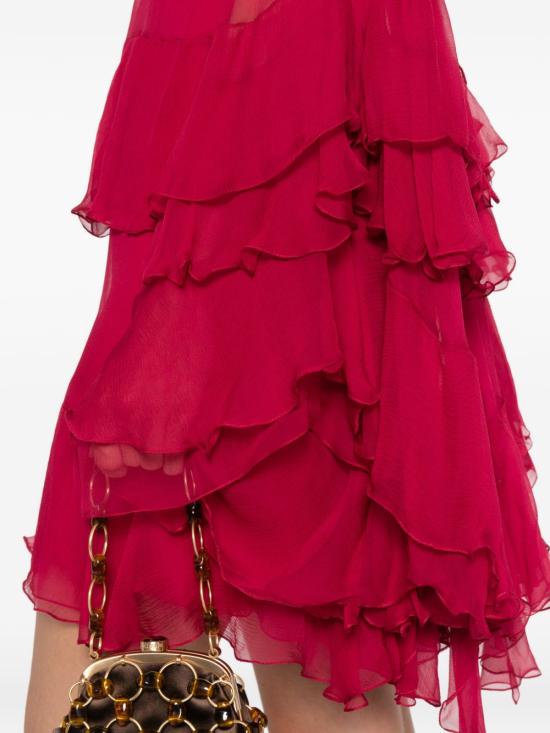26FW 끌로에 미디 원피스 CH26SRO520016AZ RED - CHLOE