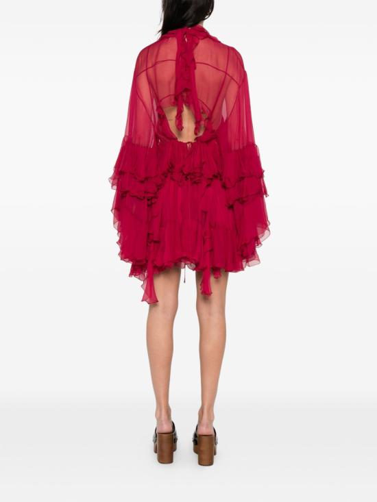 26FW 끌로에 미디 원피스 CH26SRO520016AZ RED - CHLOE