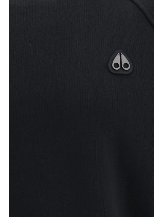 26FW 무스너클 긴팔 티셔츠 M36MS637 292 BLACK - MOOSE KNUCKLES