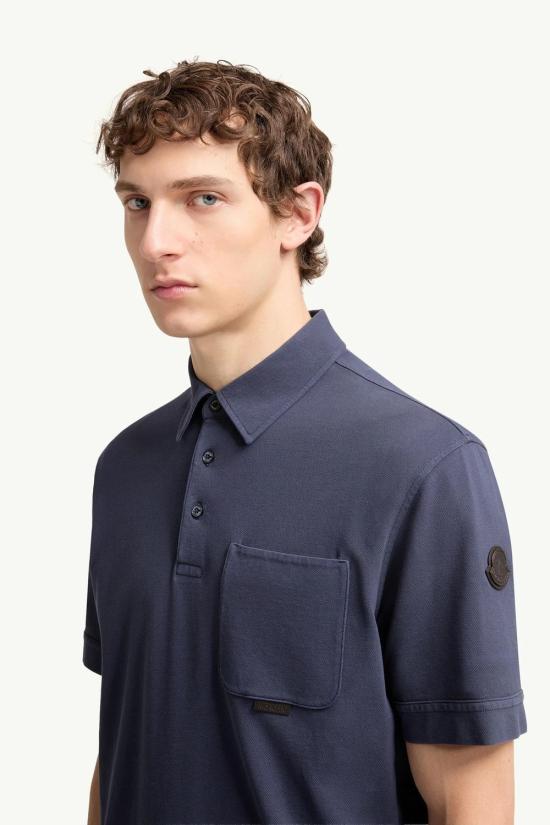 26SS 몽클레어 폴로 티셔츠 L1091 8A00011 89BC7 76I BLUE - MONCLER