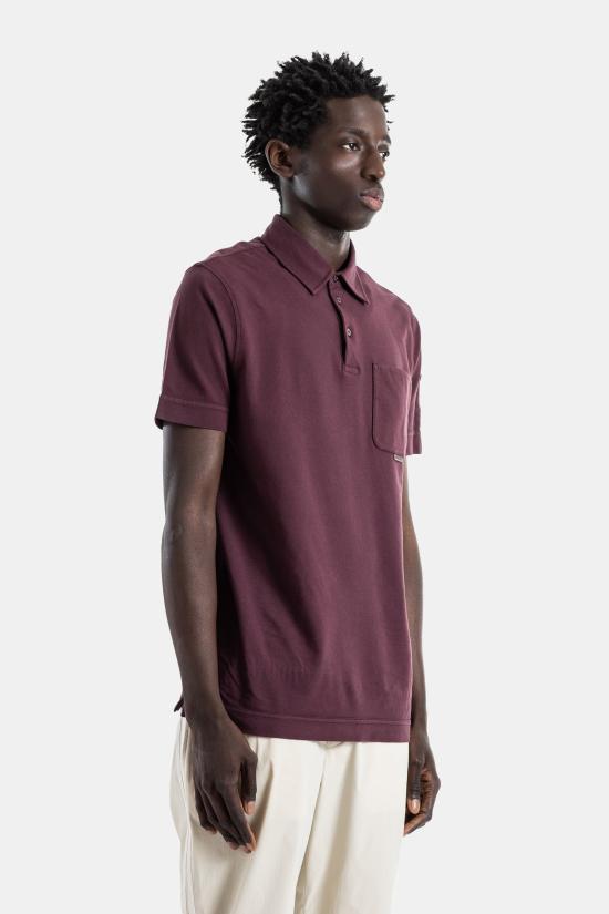 26SS 몽클레어 폴로 티셔츠 L1091 8A00011 89BC7 464 BURGUNDY - MONCLER