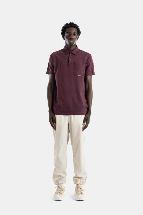 26SS 몽클레어 폴로 티셔츠 L1091 8A00011 89BC7 464 BURGUNDY - MONCLER