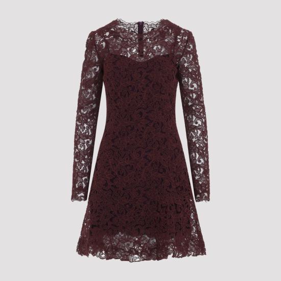 26FW 에르마노 설비노 미디 원피스 D492Q329CSEXQ 91623 PINK PURPLE - ERMANNO SCERVINO