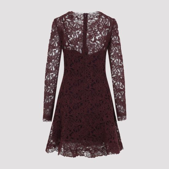 26FW 에르마노 설비노 미디 원피스 D492Q329CSEXQ 91623 PINK PURPLE - ERMANNO SCERVINO