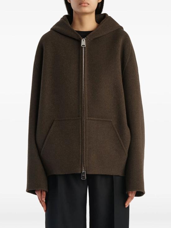 26FW 케이트 돌렘 울 블렌드 후드 자켓 6243547 716 ARMY MELANGE - KHAITE
