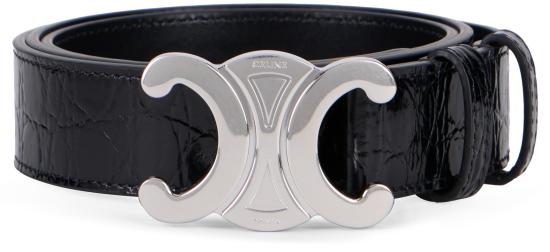 26FW 셀린느 벨트 45BIE3H70 38SI BLACK - CELINE