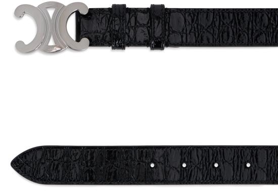26FW 셀린느 벨트 45BIE3H70 38SI BLACK - CELINE