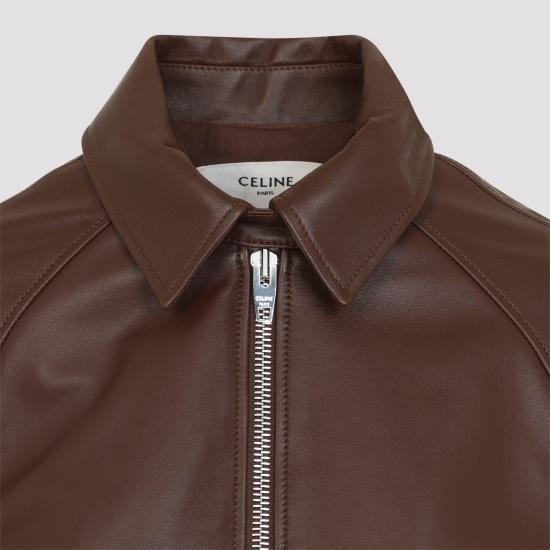 26FW 셀린느 램스킨 재킷 RV0Y6282D 18MH BROWN - CELINE