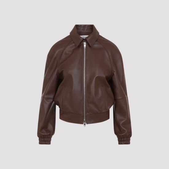 26FW 셀린느 램스킨 재킷 RV0Y6282D 18MH BROWN - CELINE