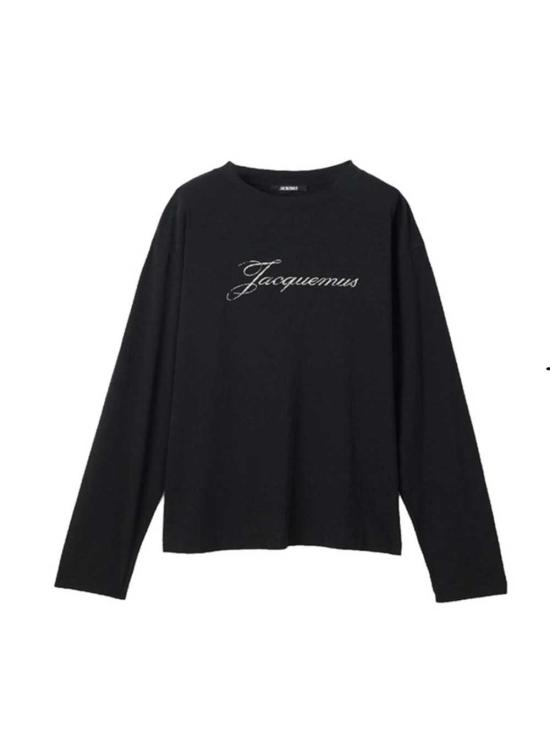26FW 자크뮈스 긴팔 티셔츠 26HTSU00351AJ00289 BLACK 990