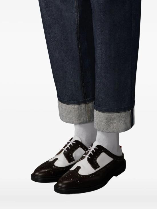26FW 톰브라운 셀비지 데님 5-포켓 팬츠 MTU345SF1101 415 BLUE - THOM BROWNE