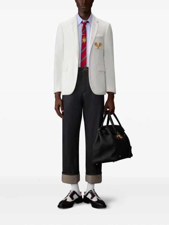 26FW 톰브라운 셀비지 데님 5-포켓 팬츠 MTU345SF1101 415 BLUE - THOM BROWNE