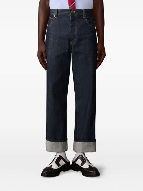 26FW 톰브라운 셀비지 데님 5-포켓 팬츠 MTU345SF1101 415 BLUE - THOM BROWNE