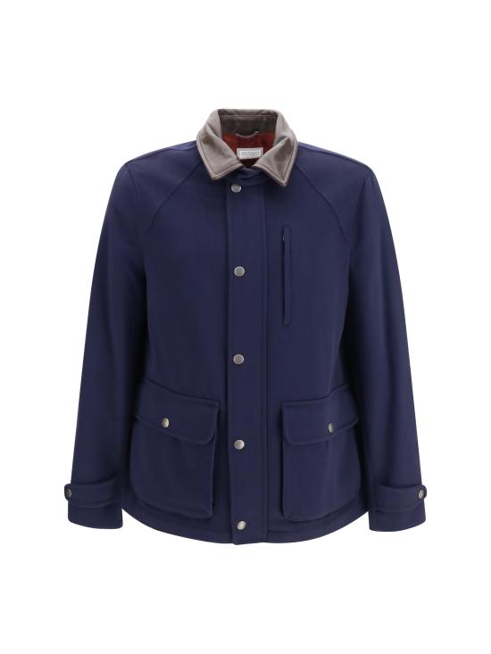 26FW 브루넬로 쿠치넬리 자켓 MV4676382 C006 BLUE