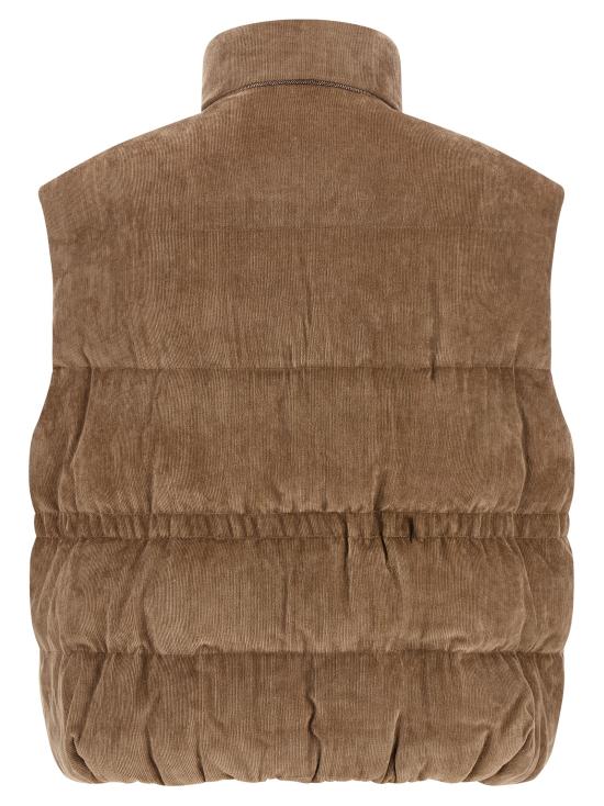 26FW 브루넬로 쿠치넬리 패딩 조끼 MG5477613C3368 Beige - BRUNELLO CUCINELLI