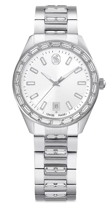 26FW 스와로브스키 손목시계 5734665 STS WHT