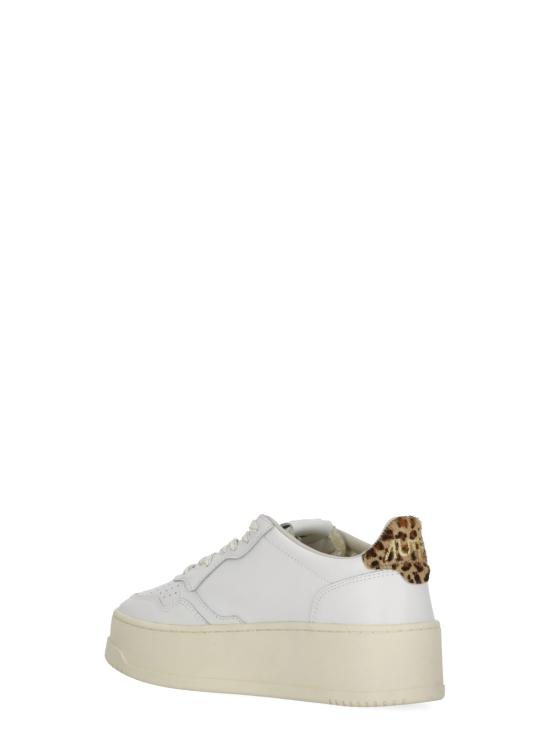 26FW 오트리 메달리스트 플랫폼 스니커즈 PTLW VO01WHT LEOP WHITE - AUTRY