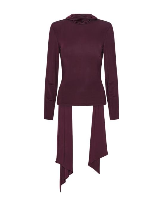26FW 로테이트 긴팔 티셔츠 4932305 Burgundy