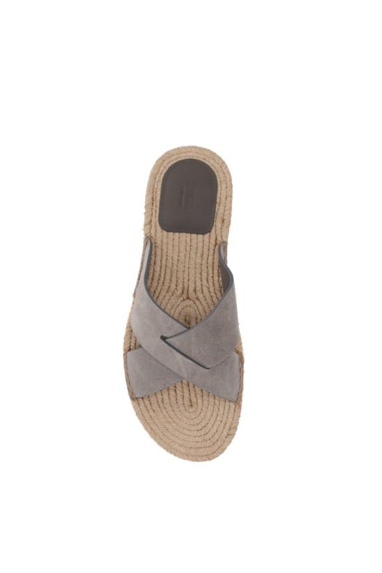 26SS 에르메네질도제냐 뮬/슬리퍼 LHCSR A5964Z 2ARL Grey - ERMENEGILDO ZEGNA