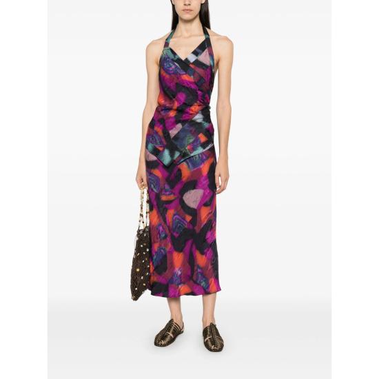 26FW 드리스 반 노튼 롱 스커트 4025 130800 304 PURPLE - DRIES VAN NOTEN