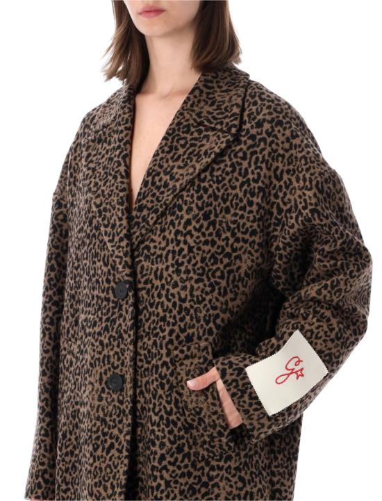 26FW 골든구스 COCOON 코쿤 싱글 브레스트 울 코트 GWP00566P00065081399 Brown - GOLDEN GOOSE