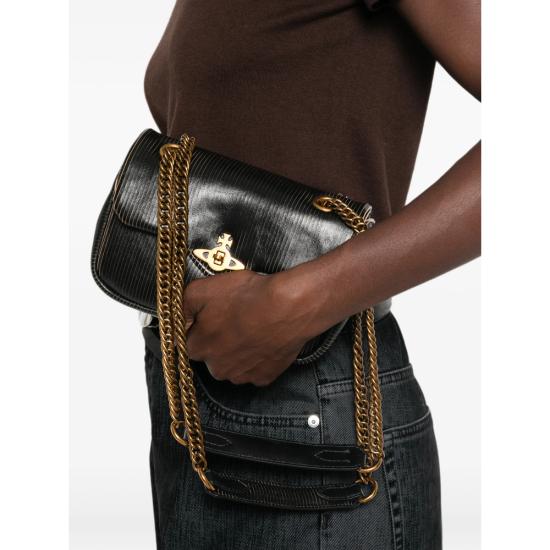 26FW 비비안웨스트우드 숄더백 46030004W L00EN N103 BLACK - VIVIENNE WESTWOOD