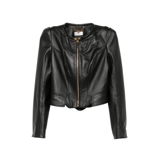 26FW 엘리자베타프랜치 가죽 자켓 GD06G66E2 110 BLACK