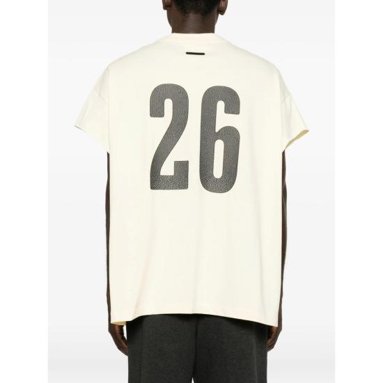 26FW 피어오브갓 반팔 티셔츠 RW00271 CHALK YELLOW - FEAR OF GOD