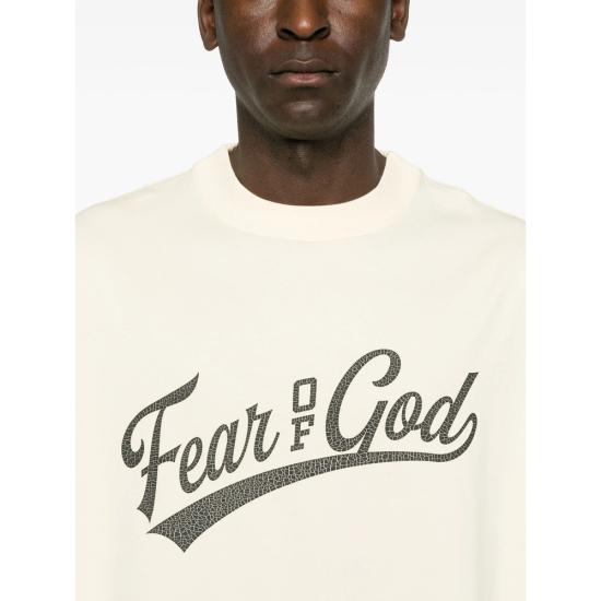 26FW 피어오브갓 반팔 티셔츠 RW00271 CHALK YELLOW - FEAR OF GOD