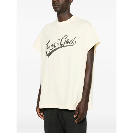 26FW 피어오브갓 반팔 티셔츠 RW00271 CHALK YELLOW - FEAR OF GOD