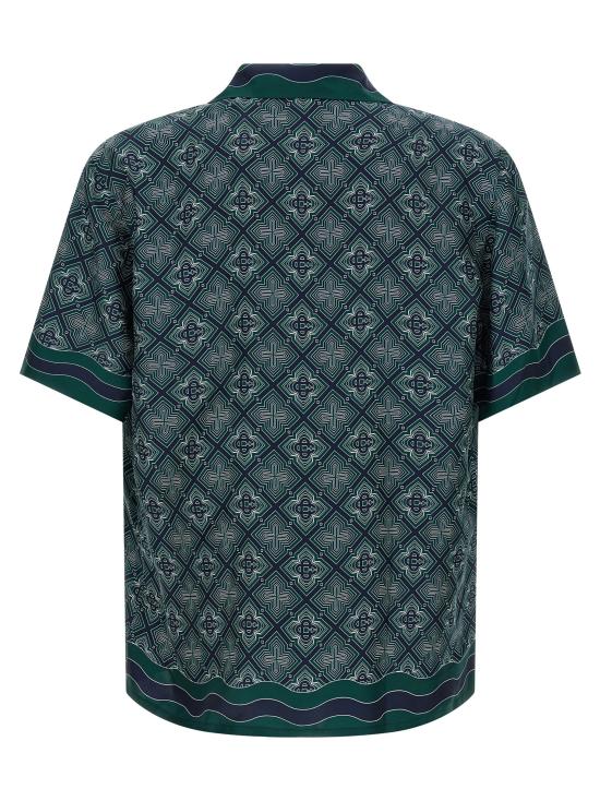 26FW 카사블랑카 긴팔 셔츠 MPF26SH00308MONOGRAM Green - CASABLANCA