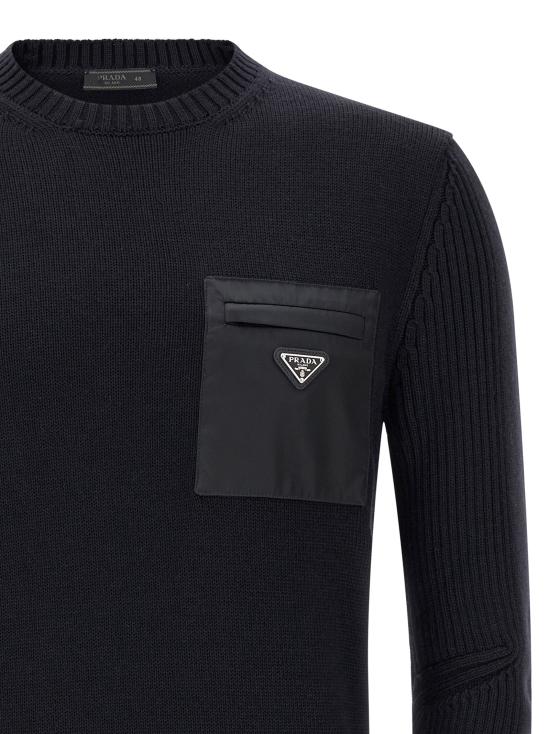 26FW 프라다 스웨터 UMB049SWMO1W4XF0008 Blue - PRADA