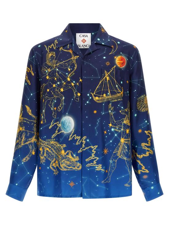 26FW 카사블랑카 긴팔 셔츠 MPF26SH00603ASTROLOGY Blue