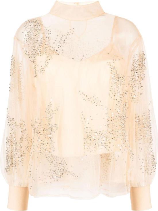  데 펨메스 블라우스 DP679C25 BEIGE