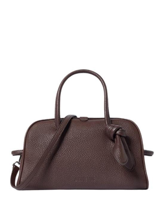 26FW 자크뮈스 TURISMO 투리스모 소프트 스몰 볼링 토트벡 BAW00416AC03A03 880 Dark brown