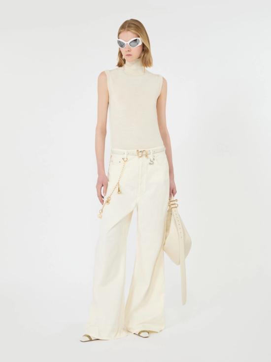 26FW 스포트막스 터틀넥 2622366011600 001 Bianco - SPORTMAX