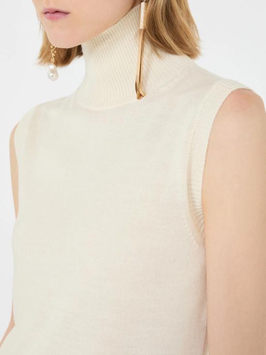 26FW 스포트막스 터틀넥 2622366011600 001 Bianco - SPORTMAX