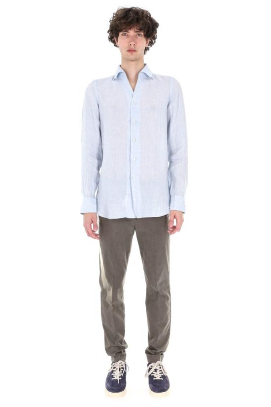 26SS 피나모레 긴팔 셔츠 GT18 010608 C003202 Blue - FINAMORE