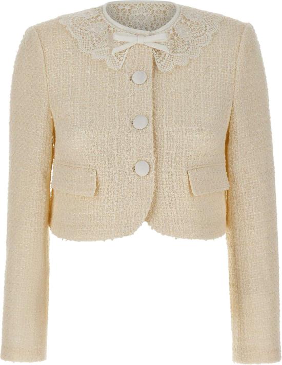 26FW 셀프 포트레이트 자켓 002JCCREAM WHITE